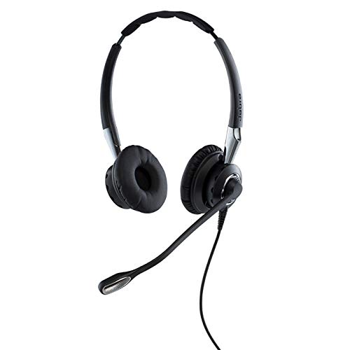 Jabra Biz 2400 II - Auriculares estéreo con Cable USB-A CC UC Certificado para Comunicaciones Unificadas - con cancelación de Ruido, Voz HD y Controlador programable