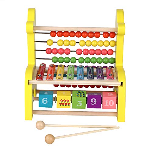 Jacksking Instrumento de Madera, ábaco de cálculo, Regalos preescolares para niños pequeños