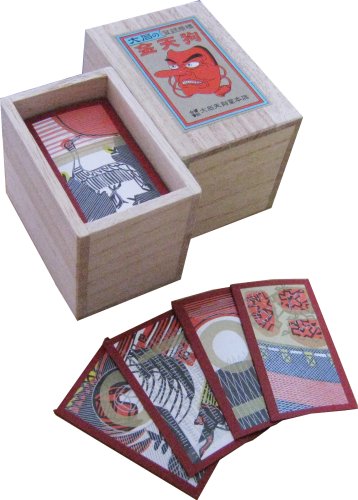 Japanese Playing Cards Game Hanafuda Echigo Flower Red Paulownia Box (japan import)
