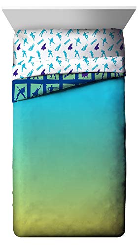 Jay Franco Fortnite Boogie Bomb 5 Piece Twin Bed Set - Includes Reversible Comforter & Sheet Set - Super Soft Fade Resistant Microfiber Kids Bedding - (Official Fortnite Product)