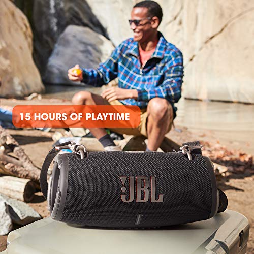 JBL Xtreme 3 - Altavoz Bluetooth portátil resistente al agua (IP67) y al polvo con PartyBoost y 15h de reproducción continua, negro