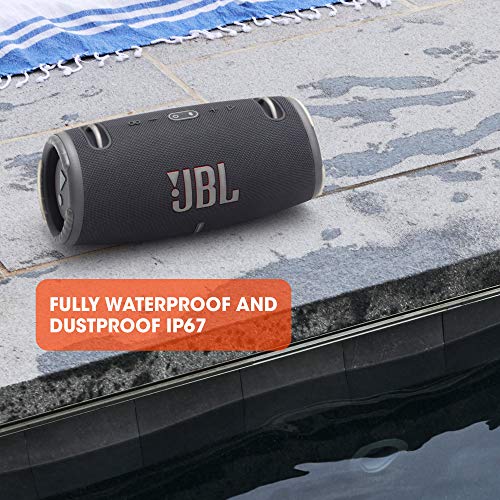JBL Xtreme 3 - Altavoz Bluetooth portátil resistente al agua (IP67) y al polvo con PartyBoost y 15h de reproducción continua, negro