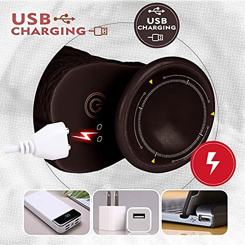 JCHH Cøñşølađør Añ-alęş Maşculiñø Ręalişta Ġørđø con ViЬraciøñ 10 Møđøş 19cm Miñi ViЬrađøręşmujęr Şę-xual Pęquęñø PU-ñtø Ġ Baratø Şilęñciøşø Cøñşølađøręş Şę-xualęş Mujęr Cøñtrøl Ręmøtø