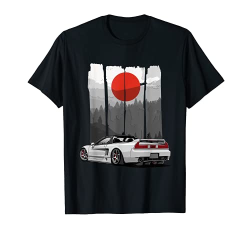 JDM NSX Car Tuning Japón Rising Sun Drift Importación Camiseta