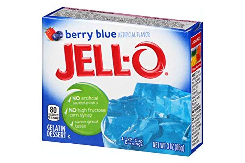 JELL-O Gelatina, 85 g, sabor Berry Blue