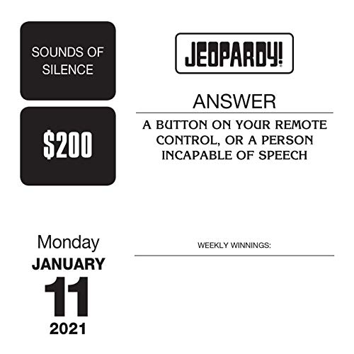 Jeopardy! 2021 Calendar