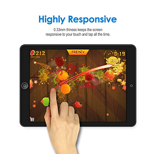 JETech Protector de Pantalla iPad mini 1 2 3, Cristal Vidrio Templado, 2 Unidades