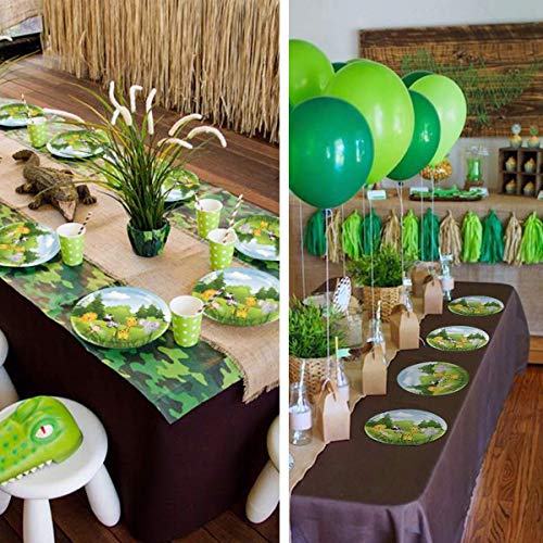 JeVenis Set de 58 Jungle Animals Party Supplies Jungle Party Plates Jungle Theme Birthday Party Supplies Jungle Party Favors Jungle Animals Cupcake Toppers