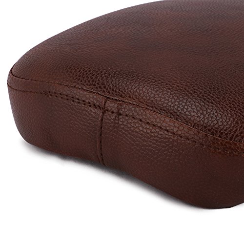 JFG Racing - Almohadilla para asiento trasero de pasajero con 8 ventosas para Harley, Chopper, Cruiser, XL883, XL1200, X48 X72, marrón