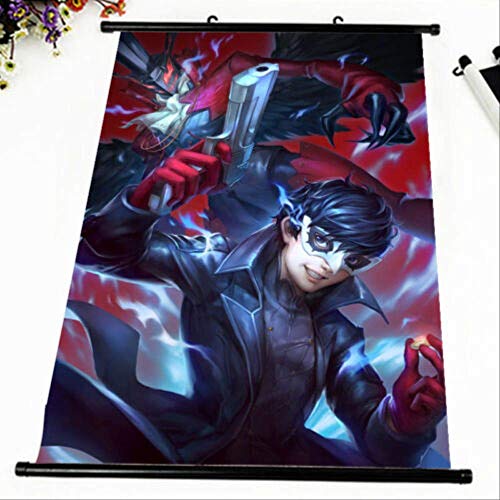 JIANGGE Rolling Wall Poster Painting, Anime Touhou Game Boy, Home Decoration Mural HD Wallpaper Painting Background, 40x60