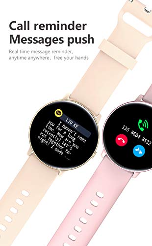 JINPXI 2022 Newest SmartwatchMujer Reloj Inteligente para Mujer con Termómetro,Recordatorio del Ciclo Fisiologico,Monitor de Frecuencia Cardíaca,Pulsómetro,Mode Deporte,Pulsera Actividad Inteligente