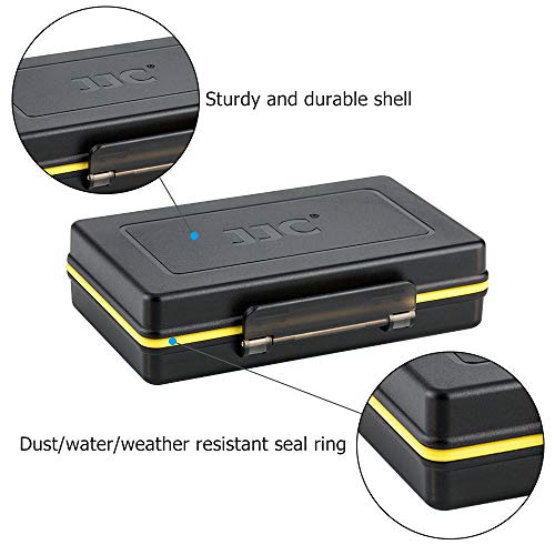 JJC Estuche para Tarjetas de memorias: 6 Tarjetas SD SDHC SDXC y 8 Pilas AA