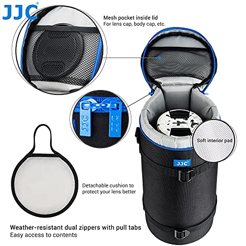 JJC Resistente al Agua Deluxe Funda Protectoras Bolsa con Correa para Sony FE 200-600mm f/5.6-6.3 G OSS Objetivo y Lentes con 140 x 370mm (5.51 x 14.57”)