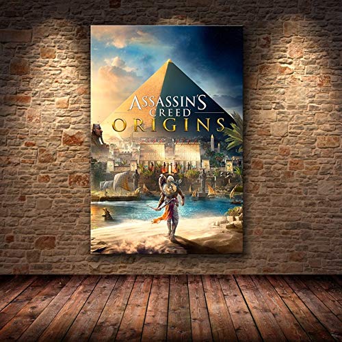 JMHomeDecor Póster De Assassin'S Creed Odyssey, Pintura Decorativa Originada En Lienzo HD, Pósteres E Impresiones Artísticos De 40X50 Cm -Sn935