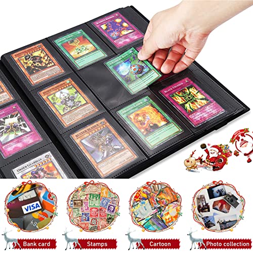 JOLIGAEA Álbumes para Cartas Coleccionable 9 Bolsillos, 20 Páginas Álbum Colección Tarjetas, Colección Cartas Coleccionables para 360 Tarjetas, Álbum Coleccion Impermeable para Pokémon, Yugioh