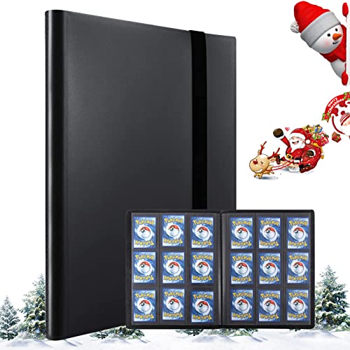 JOLIGAEA Álbumes para Cartas Coleccionable 9 Bolsillos, 20 Páginas Álbum Colección Tarjetas, Colección Cartas Coleccionables para 360 Tarjetas, Álbum Coleccion Impermeable para Pokémon, Yugioh