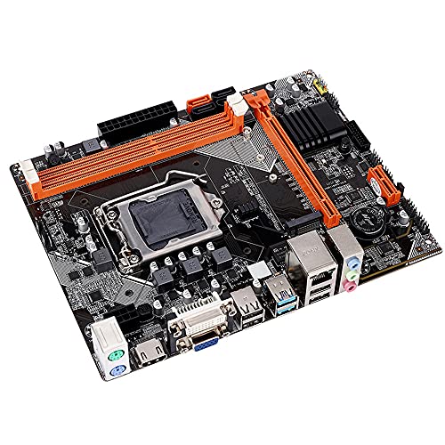 Joliy Placa Base B75 M.2 Interfaz NVNE LGA 1155 Pin Desktop G1620 4G 120G Placa Base de Doble Canal para i3 i5 i7 CPU DDR3 Memoria