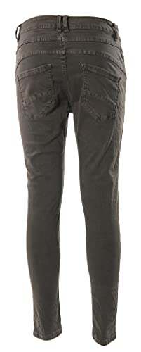 JOPHY & CO. Pantalón de mujer con cinco bolsillos de algodón elástico (cód. 937), barro, L