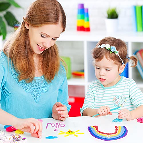 Juego de 12 kit de Fluffy Butter Slime con Slime blando Deja Fait, sandía roja, crema helada blanca, café azul, supersuave y antiadherente, juguete antiestrés para niños y niños