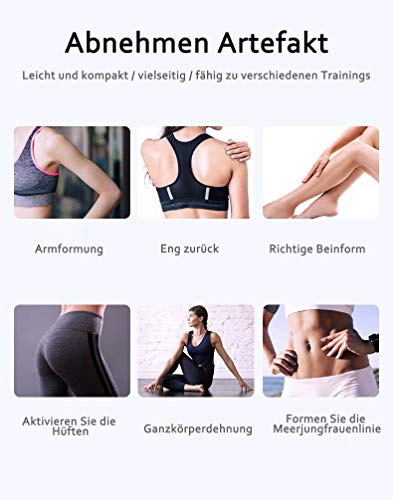 Juego de 4 Bandas elásticas de Fitness, con una Bolsa de Transporte, Bandas de Resistencia con Juego de 4 Bandas de Entrenamiento para Yoga, Pilates, Fisioterapia