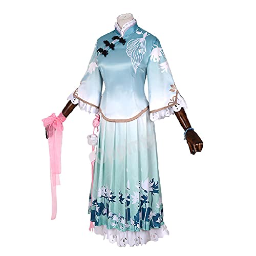 Juego de anime Honor of Kings Poetry Jiangnan Xi Shi skin cosplay disfraces Hanfu Outfits S Blue