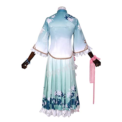Juego de anime Honor of Kings Poetry Jiangnan Xi Shi skin cosplay disfraces Hanfu Outfits S Blue