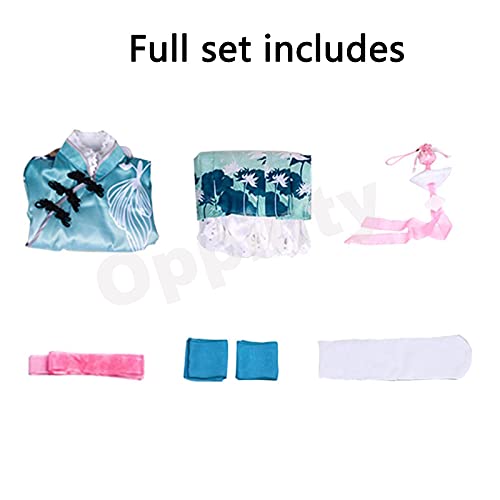 Juego de anime Honor of Kings Poetry Jiangnan Xi Shi skin cosplay disfraces Hanfu Outfits S Blue