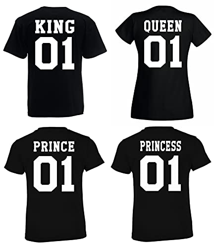 Juego de camiseta para hombre y mujer, con varias opciones de texto, Color blanco., XXL