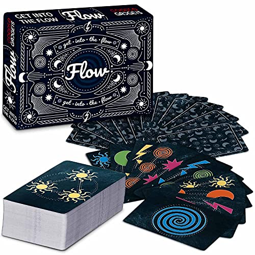 Juego de cartas Flow - El juego de fiesta para los adictos a la adrenalina en la velocidad - Poner a prueba sus reacciones y la velocidad - para 2-4 personas