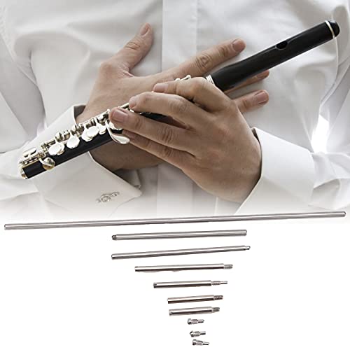 Juego de herramientas de reparación Piccolo, juego de mantenimiento de piezas de tornillos de eje para piezas de instrumentos de viento