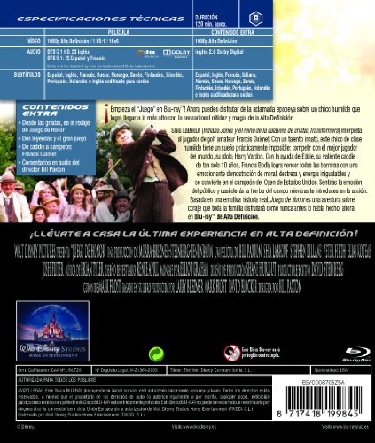 Juego De Honor [Blu-ray]