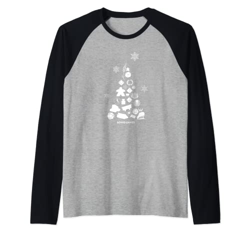 Juego de mesa Componente Árbol de Navidad - Juego de mesa Ropa Camiseta Manga Raglan
