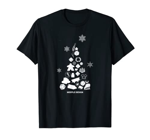 Juego de mesa Componente Meeple Diseño Árbol de Navidad Camiseta