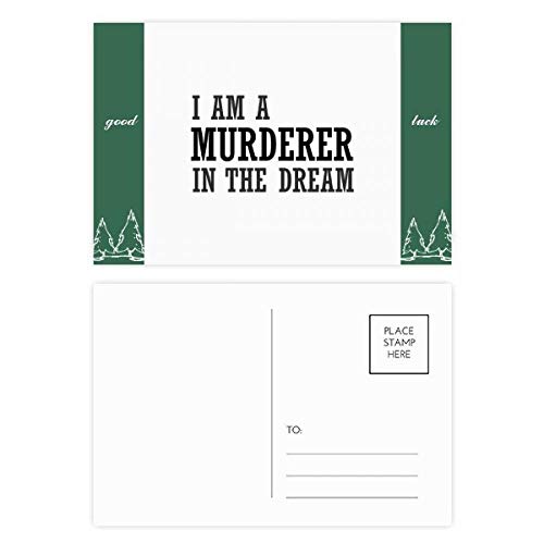 Juego de tarjetas postales I Am A Murderer in The Dream Good Luck (20 unidades)