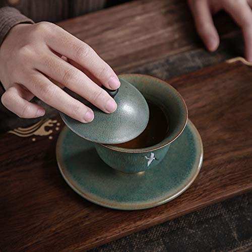 Juego de té de cerámica Kung Fu con patrones auspiciosos 160ml