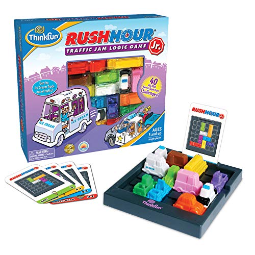 Juego Rush Hour de Thinkfun, Juego de lógica, temática de atasco de tráfico, para niños