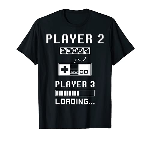 Jugador 2 Jugador 1 jugador listo 3 cargando... embarazo retro Camiseta
