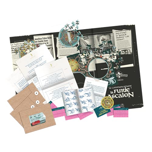 Jumbo 19841 Escape Quest Le Comencement la Furie d'Ascalon Escape Game Puzzle 1 - 4 Jugadores a Partir de 16 años franceses Juego de Platos para Enigmas