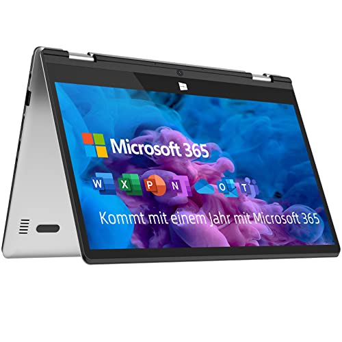 Jumper portátil con Pantalla táctil Full HD de 11,6 Pulgadas, Microsoft Office 365, 4GB+128GB, Laptop con Pantalla giratoria de 360 ​​Grados, Win 10, Celeron N4020, expansión de Memoria de Soporte