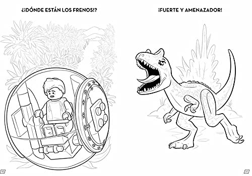 JURASSIC WORLD LEGO. JUEGA Y COLOREA