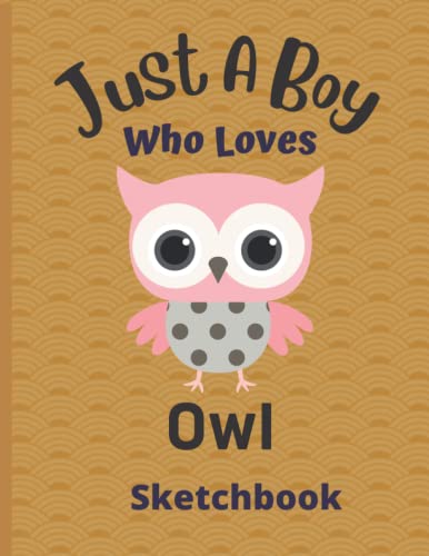 Just A Boy Who Loves Owl Sketchbook: Cute Owl Sketchbook for Boy Drawing Doodling and Creativity Writing ... Blank Owl Sketchbook & Sketch Pad ... (Sketching Draw for Boy)-vol-3