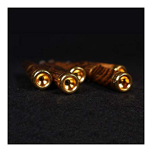 JYSLI Sólidos Ébano de Madera Natural del Tubo de Humos Doble Filtro del Cigarrillo Titular Tubos Patrones Tigre Skins Fumadores Artículos de Fumar excelente (Color : Brown)