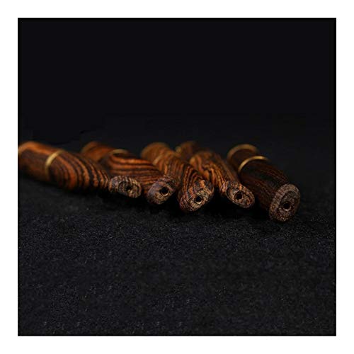 JYSLI Sólidos Ébano de Madera Natural del Tubo de Humos Doble Filtro del Cigarrillo Titular Tubos Patrones Tigre Skins Fumadores Artículos de Fumar excelente (Color : Brown)