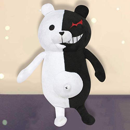Jyuesi Original Danganronpa: Trigger Happy Havoc Monokuma Oso Blanco y Negro Peluche Anime Muñeca