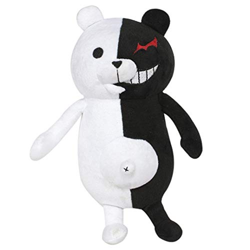 Jyuesi Original Danganronpa: Trigger Happy Havoc Monokuma Oso Blanco y Negro Peluche Anime Muñeca