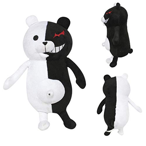 Jyuesi Original Danganronpa: Trigger Happy Havoc Monokuma Oso Blanco y Negro Peluche Anime Muñeca