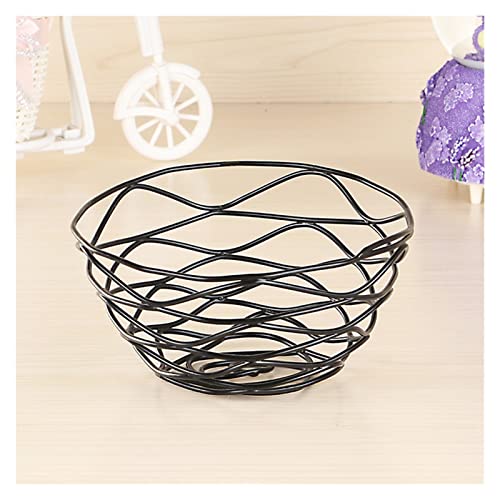 JZYLOVE Cesta de Almacenamiento Multifuncional Cesta de al 1 PC Snack Storage Basket Vegetal Drenador Negro Pequeño tamaño Fruta Tazón Vegetal Lavado Cesta Fruta Cesta Ajuste for Cocina del Hogar