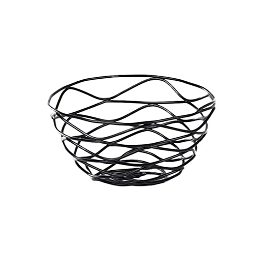 JZYLOVE Cesta de Almacenamiento Multifuncional Cesta de al 1 PC Snack Storage Basket Vegetal Drenador Negro Pequeño tamaño Fruta Tazón Vegetal Lavado Cesta Fruta Cesta Ajuste for Cocina del Hogar