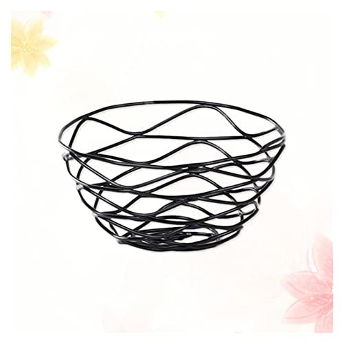 JZYLOVE Cesta de Almacenamiento Multifuncional Cesta de al 1 PC Snack Storage Basket Vegetal Drenador Negro Pequeño tamaño Fruta Tazón Vegetal Lavado Cesta Fruta Cesta Ajuste for Cocina del Hogar