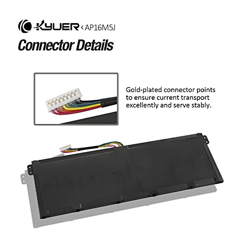 K KYUER 37Wh AP16M5J Batería para Acer Aspire 1 A114-31-C4HH A114-31-C0GD A114-31-C1HU A114-31-C76W Aspire 3 A314-31-C0SG A314-31-COSG 315-21-95KF A315-51-51SL Aspire 5 A515-51-75UY ES1-523-24CW